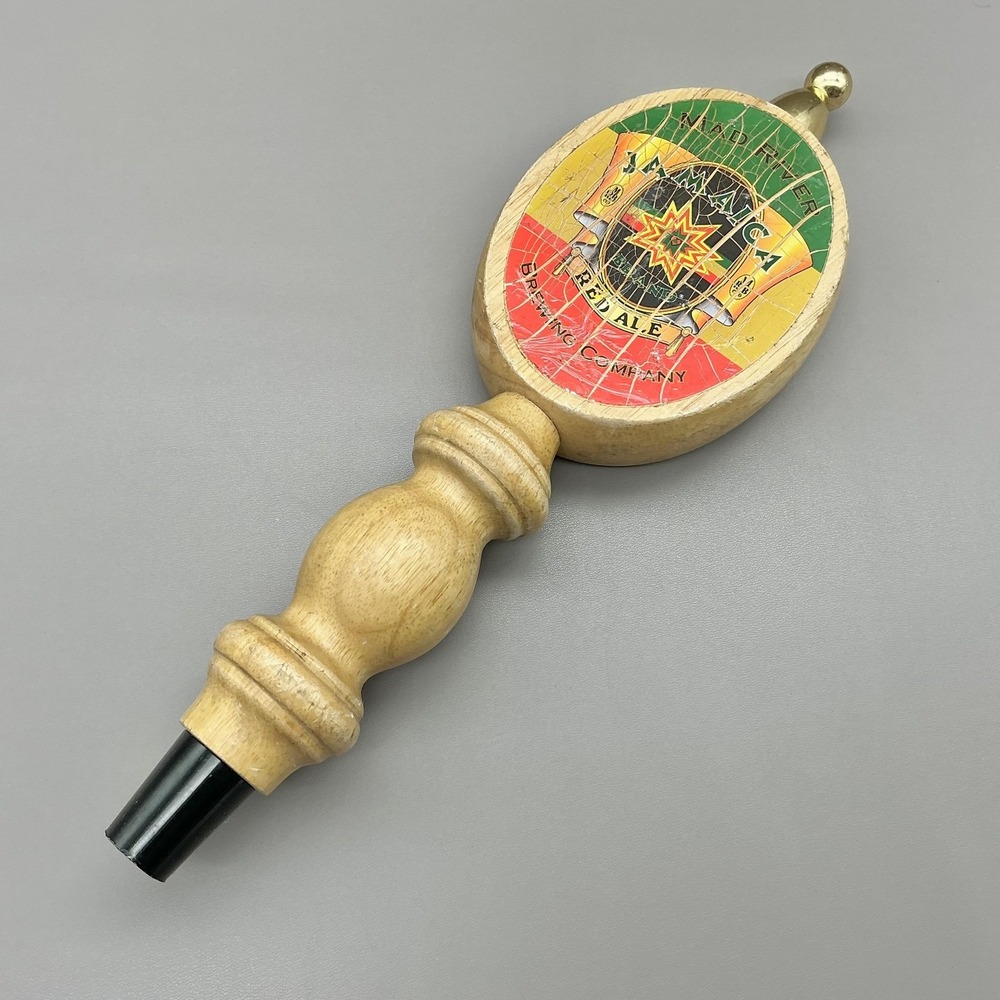 Mad River Jamaica Red Ale Beer Tap Handle Wood Craft Bar Pub Decor USA